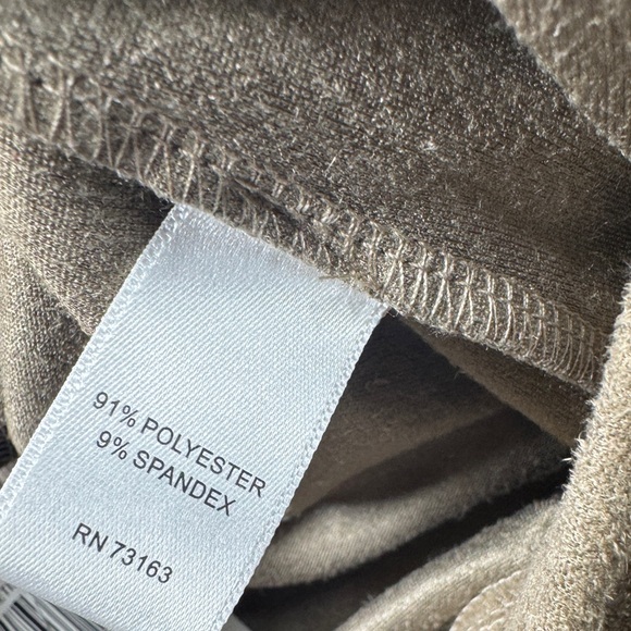 NWT Neiman Marcus Asymmetrical Hem Faux Suede Tan Boho Fringe Mini Skirt Medium - Picture 14 of 14